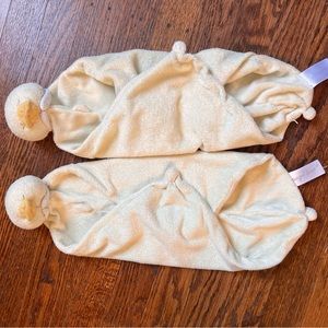 Two pre-loved Angel Dear duck lovies